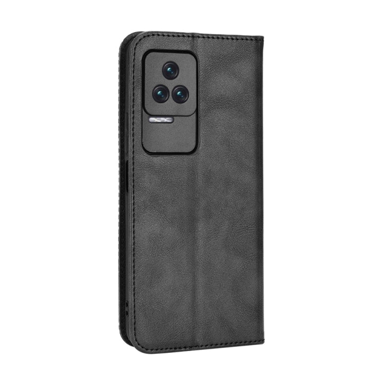For Xiaomi Redmi K40S Magnetic Buckle Retro Texture Leather Phone Case