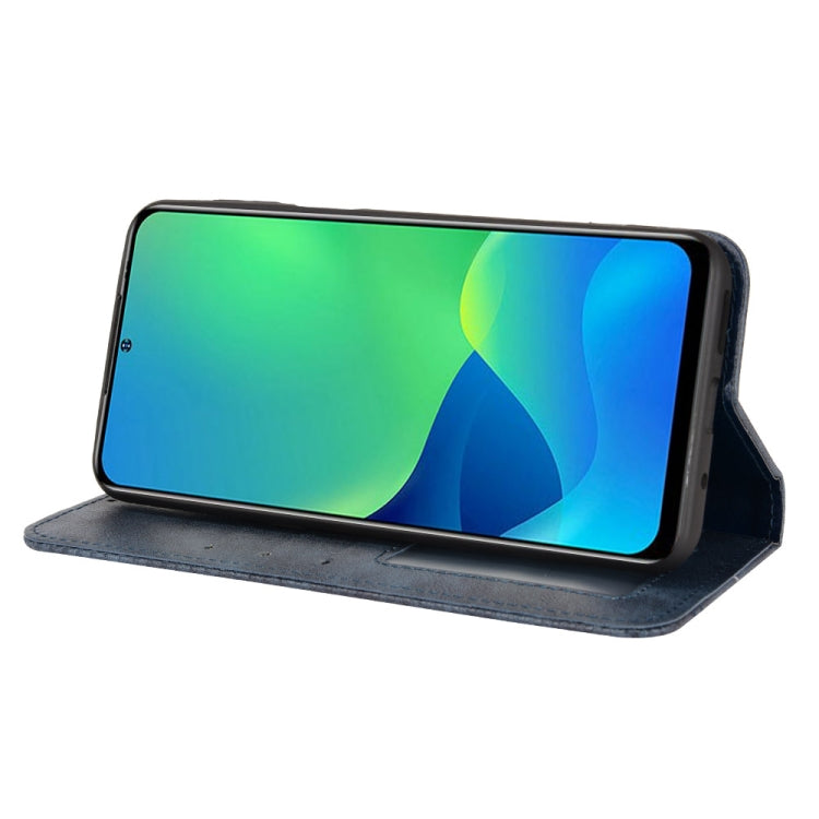 For Ulefone Note 13P Magnetic Buckle Retro Texture Leather Phone Case