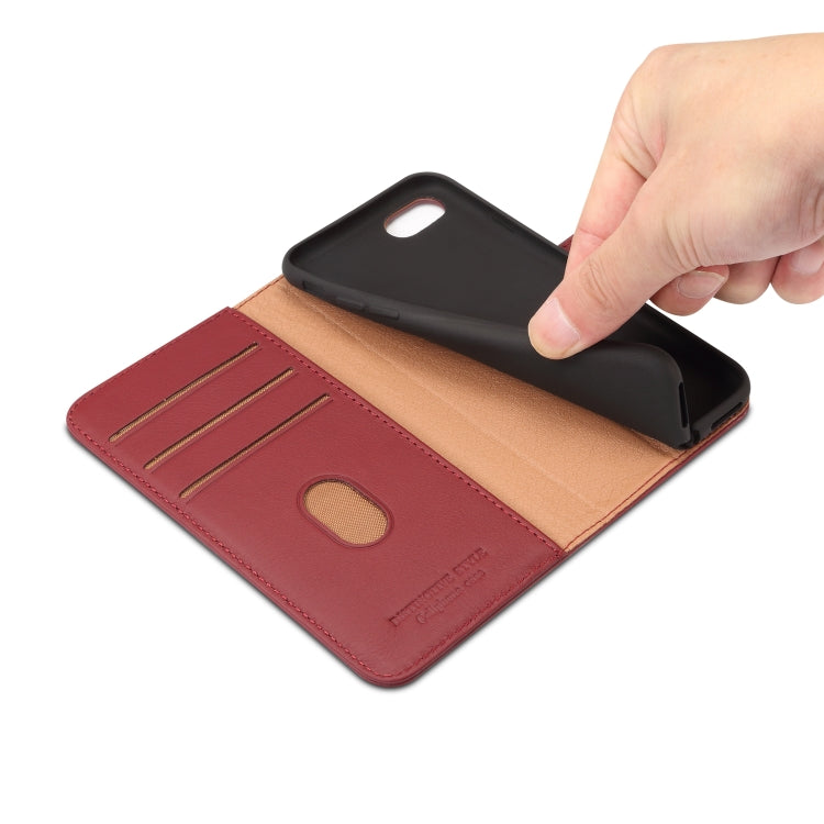 For iPhone 7 / 8 Denior V2 Luxury Car Cowhide Horizontal Flip Leather Case with Wallet