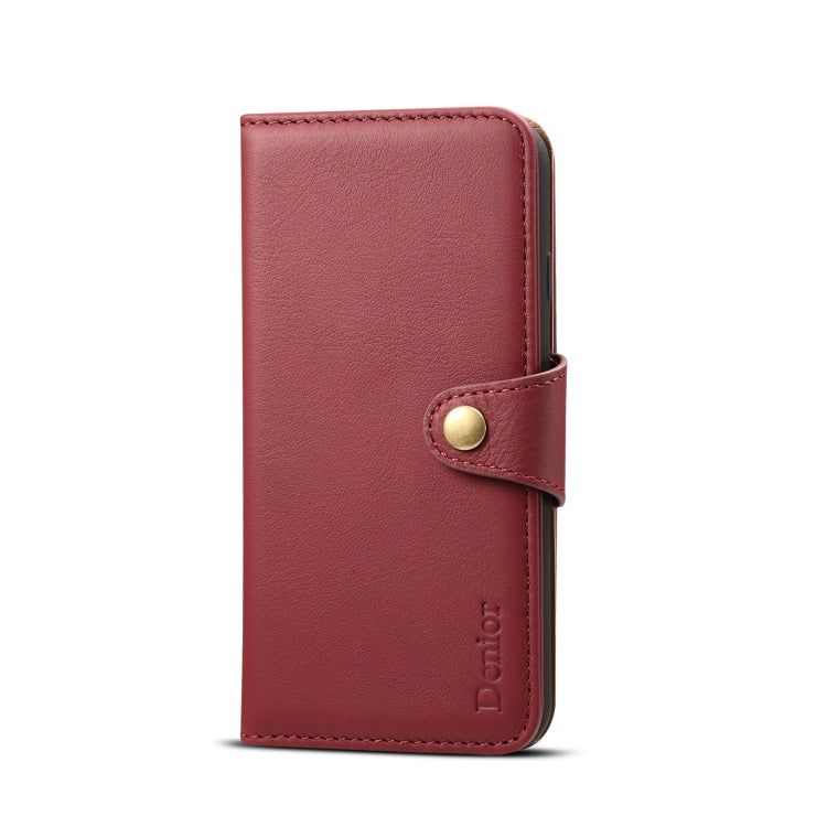 For iPhone 7 Plus / 8 Plus Denior V2 Luxury Car Cowhide Horizontal Flip Leather Case with Wallet