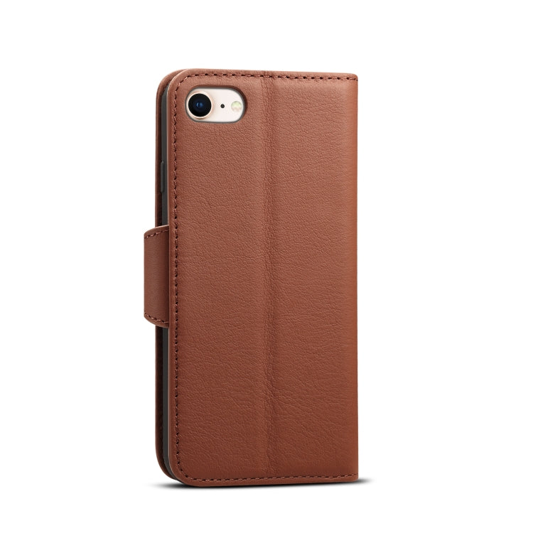 For iPhone 7 Plus / 8 Plus Denior V2 Luxury Car Cowhide Horizontal Flip Leather Case with Wallet