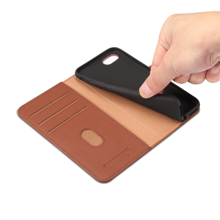 For iPhone 7 Plus / 8 Plus Denior V2 Luxury Car Cowhide Horizontal Flip Leather Case with Wallet