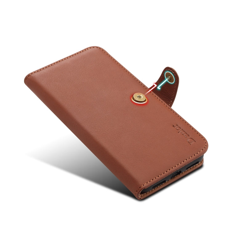 For iPhone X / XS Denior V2 Luxury Car Cowhide Horizontal Flip Leather Case with Wallet