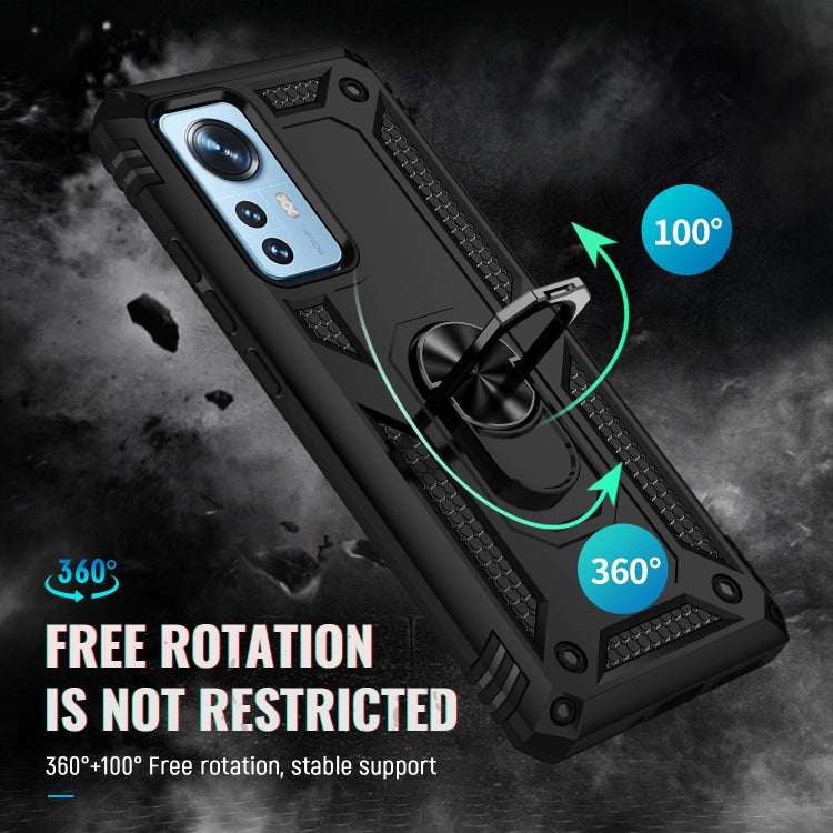 For Xiaomi 12 Pro Shockproof TPU + PC Phone Case with Holder