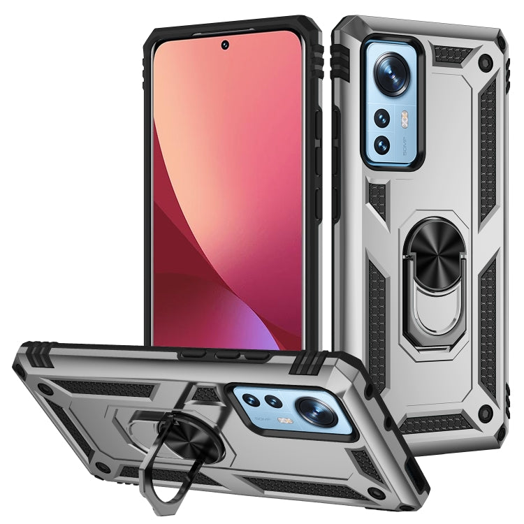 For Xiaomi 12 Pro Shockproof TPU + PC Phone Case with Holder