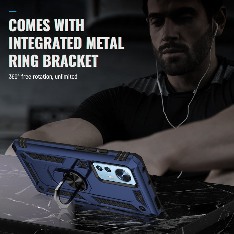 For Xiaomi 12 Pro Shockproof TPU + PC Phone Case with Holder