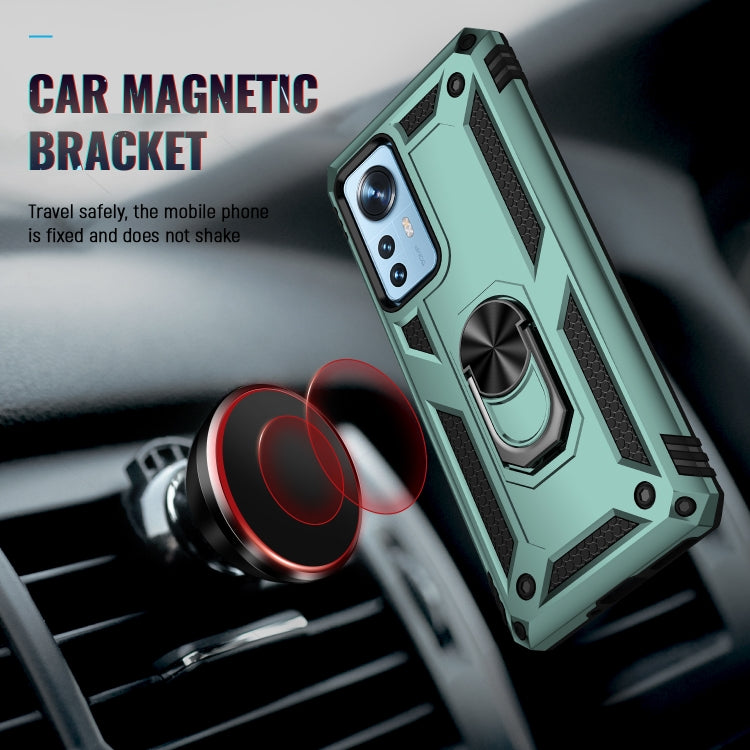 For Xiaomi 12 Pro Shockproof TPU + PC Phone Case with Holder