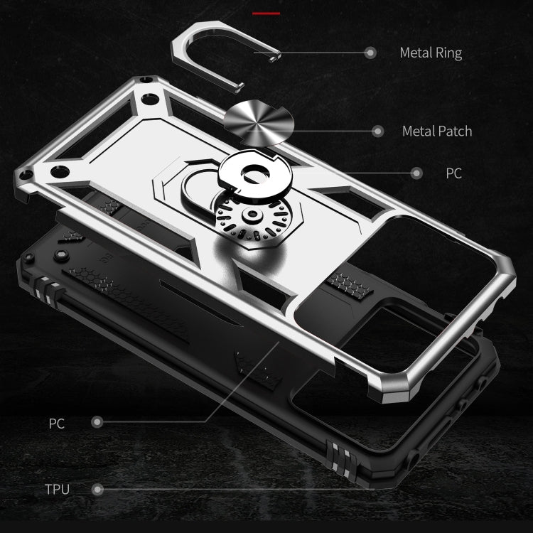 For Xiaomi Poco X4 Pro 5G Shockproof TPU + PC Phone Case with Holder