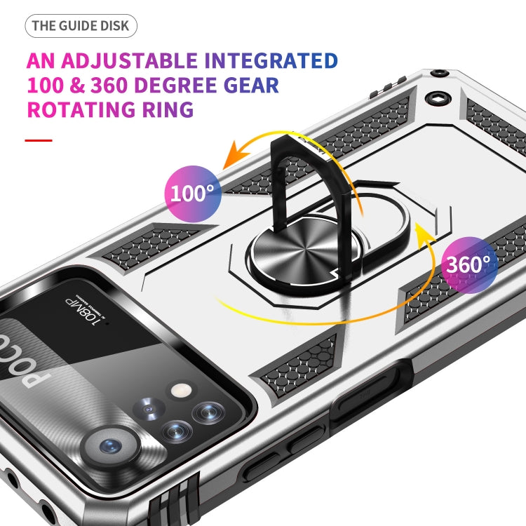 For Xiaomi Poco X4 Pro 5G Shockproof TPU + PC Phone Case with Holder