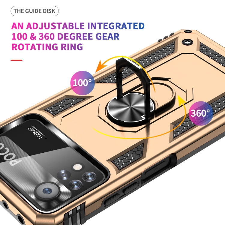 For Xiaomi Poco X4 Pro 5G Shockproof TPU + PC Phone Case with Holder