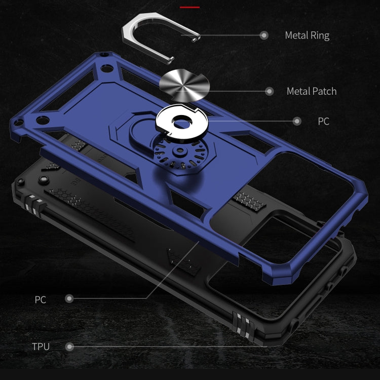 For Xiaomi Poco X4 Pro 5G Shockproof TPU + PC Phone Case with Holder