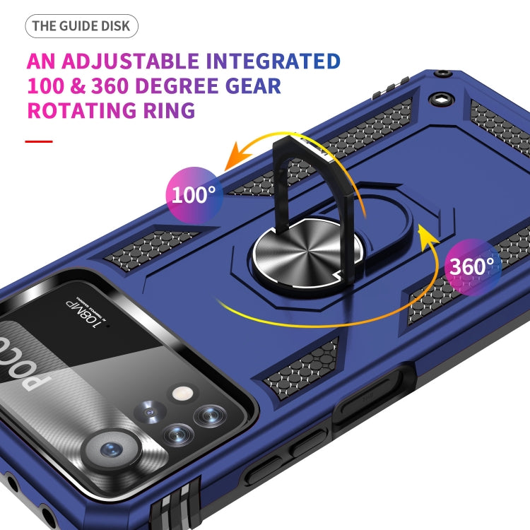 For Xiaomi Poco X4 Pro 5G Shockproof TPU + PC Phone Case with Holder