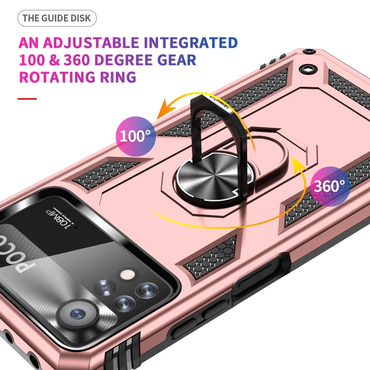 For Xiaomi Poco X4 Pro 5G Shockproof TPU + PC Phone Case with Holder