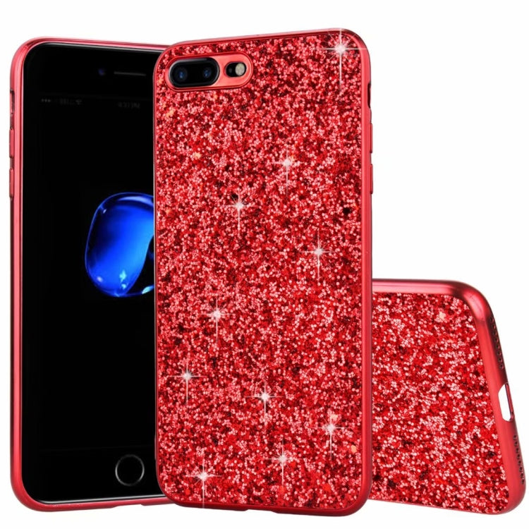 For iPhone SE 2022 / SE 2020 Glitter Powder Shockproof TPU Phone Case
