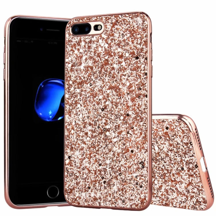 For iPhone SE 2022 / SE 2020 Glitter Powder Shockproof TPU Phone Case