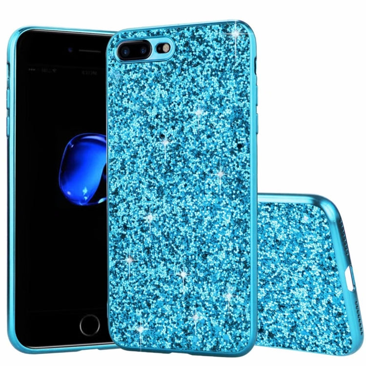 For iPhone SE 2022 / SE 2020 Glitter Powder Shockproof TPU Phone Case