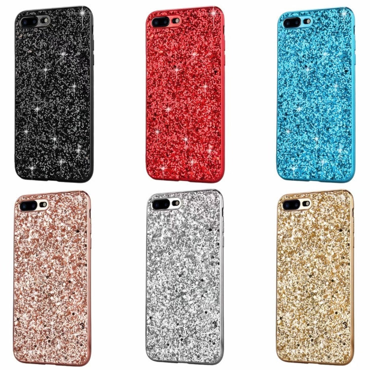 For iPhone SE 2022 / SE 2020 Glitter Powder Shockproof TPU Phone Case
