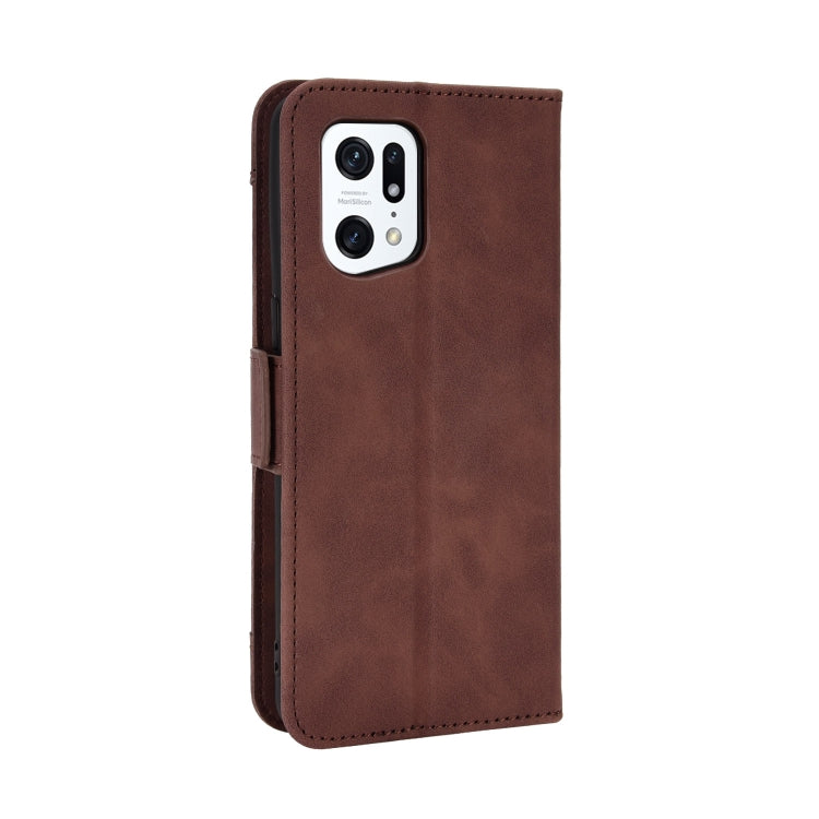 For OPPO Find X5 Pro Skin Feel Calf Pattern Leather Phone Case