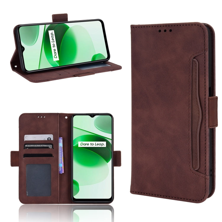 For OPPO Realme C35 Skin Feel Calf Pattern Leather Phone Case