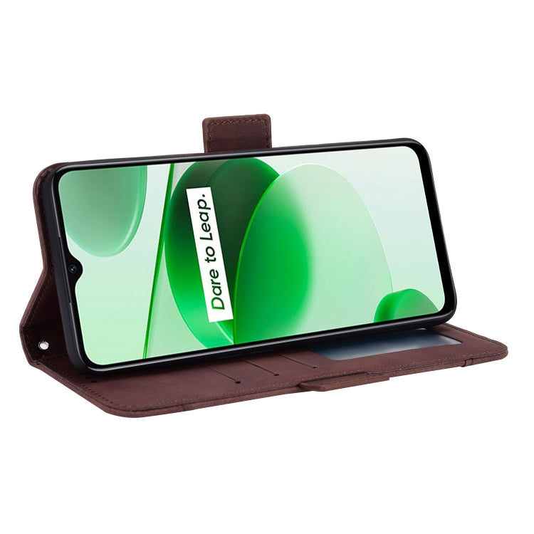 For OPPO Realme C35 Skin Feel Calf Pattern Leather Phone Case