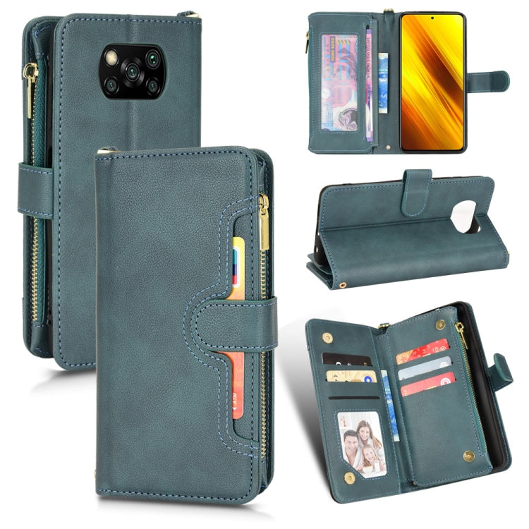 For Xiaomi Poco X3 NFC / Poco X3 Pro Litchi Texture Zipper Leather Phone Case