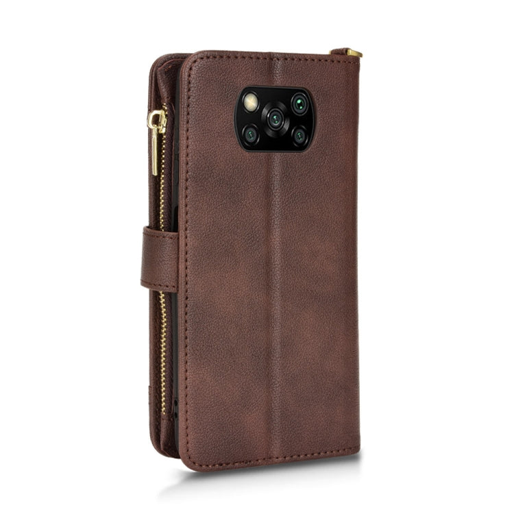 For Xiaomi Poco X3 NFC / Poco X3 Pro Litchi Texture Zipper Leather Phone Case