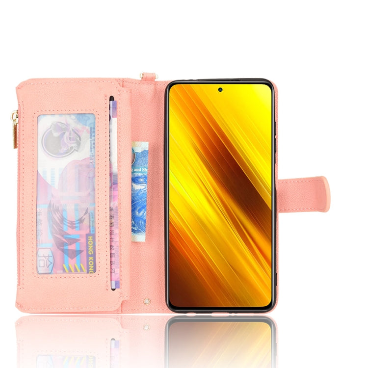 For Xiaomi Poco X3 NFC / Poco X3 Pro Litchi Texture Zipper Leather Phone Case