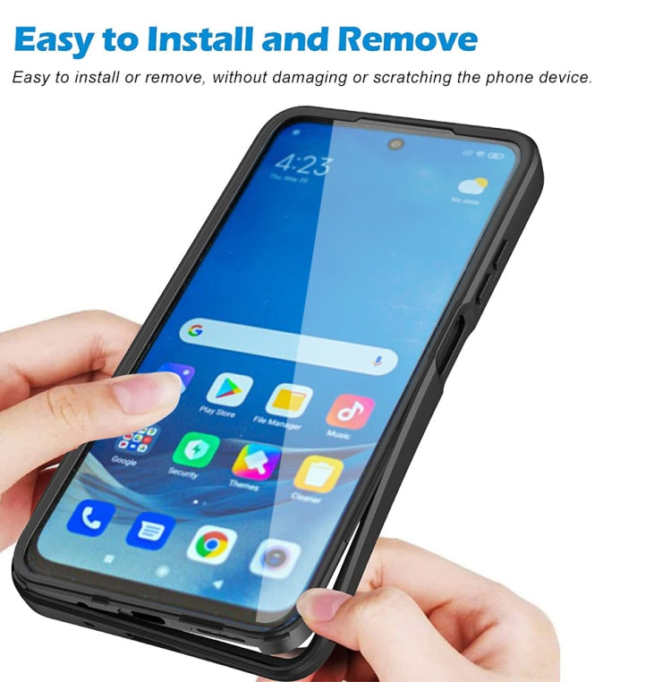 For Samsung Galaxy A12 Acrylic + TPU 360 Degrees Full Coverage Shockproof Phone Case