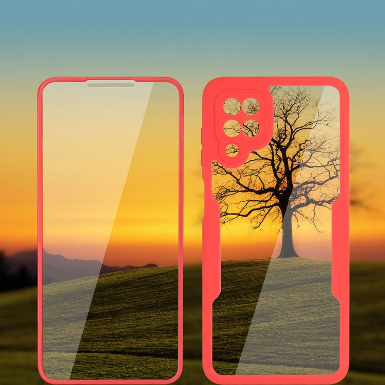 For Samsung Galaxy A12 Acrylic + TPU 360 Degrees Full Coverage Shockproof Phone Case