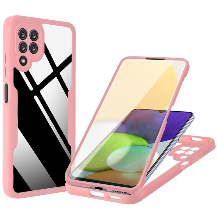 For Samsung Galaxy A22 4G Acrylic + TPU 360 Degrees Full Coverage Shockproof Phone Case