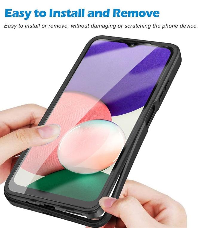For Samsung Galaxy A22 4G Acrylic + TPU 360 Degrees Full Coverage Shockproof Phone Case