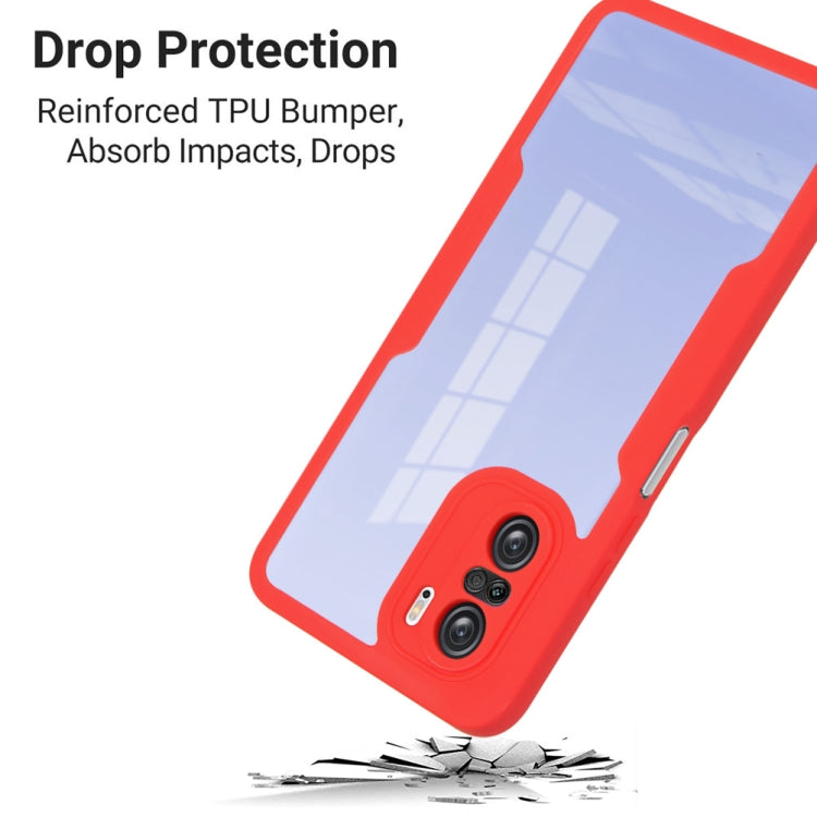 For Xiaomi Redmi K40 Acrylic + TPU 360 Degrees Full Coverage Shockproof Phone Case