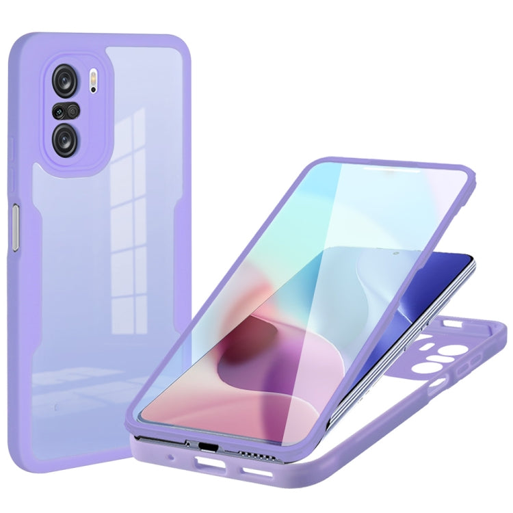 For Xiaomi Redmi K40 Acrylic + TPU 360 Degrees Full Coverage Shockproof Phone Case