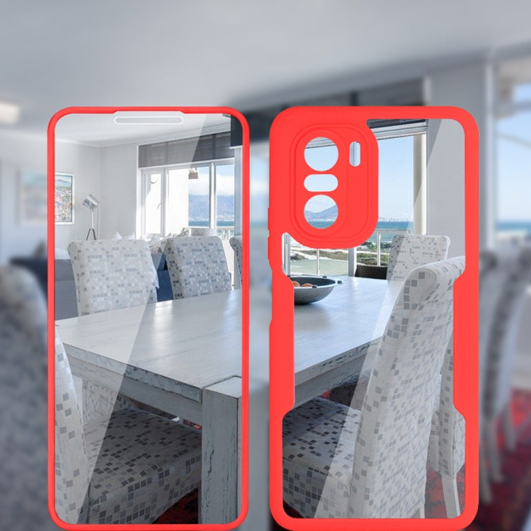 For Xiaomi Redmi K40 Acrylic + TPU 360 Degrees Full Coverage Shockproof Phone Case