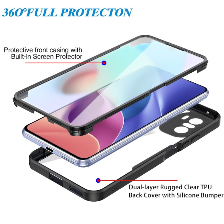 For Xiaomi Redmi K40 Acrylic + TPU 360 Degrees Full Coverage Shockproof Phone Case