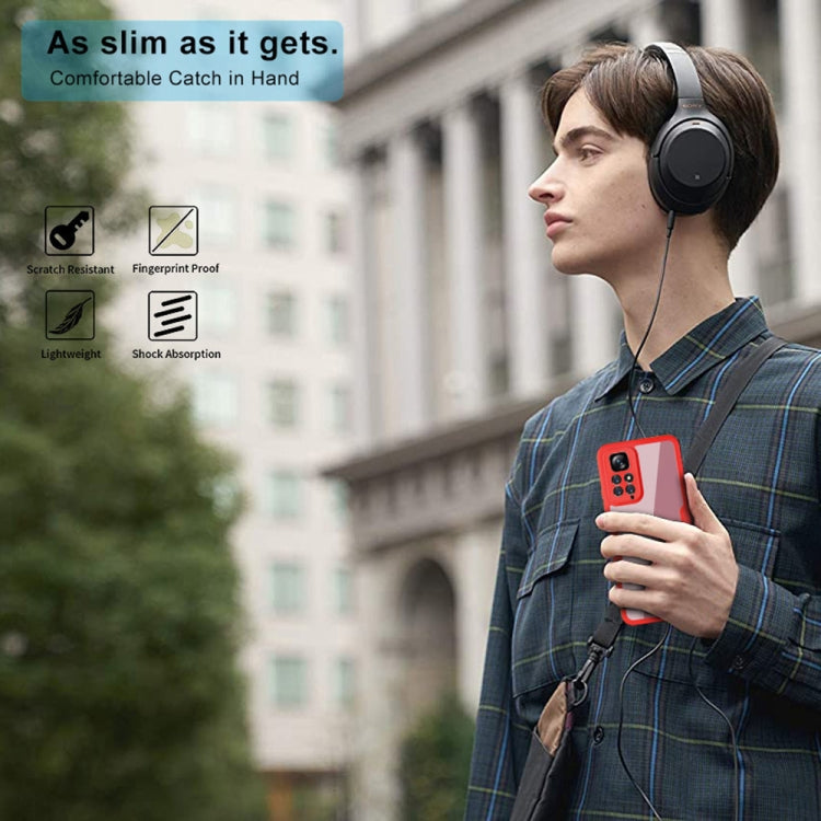 For Xiaomi Redmi Note 11 4G Global Acrylic + TPU 360 Degrees Full Coverage Shockproof Phone Case