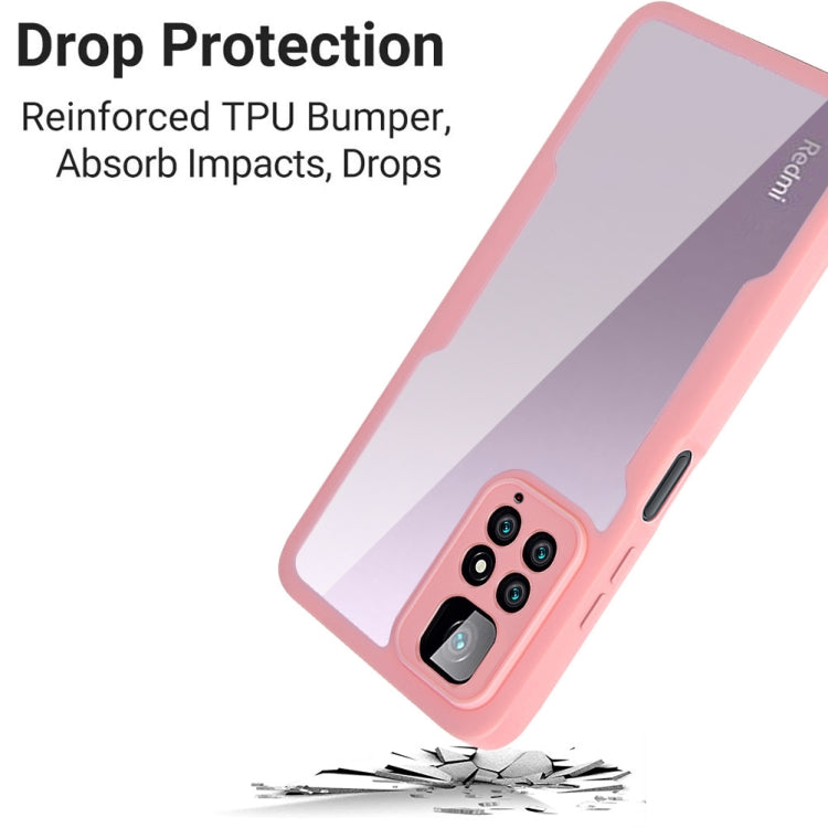 For Xiaomi Redmi Note 11 4G Global Acrylic + TPU 360 Degrees Full Coverage Shockproof Phone Case