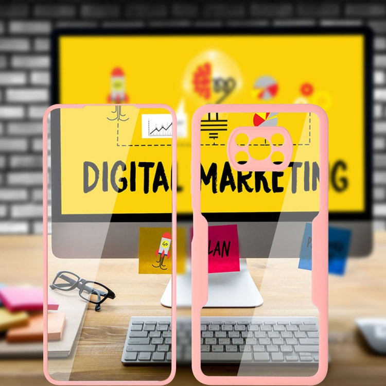 For Xiaomi Poco X3 NFC / X3 Acrylic + TPU 360 Degrees Full Coverage Shockproof Phone Case