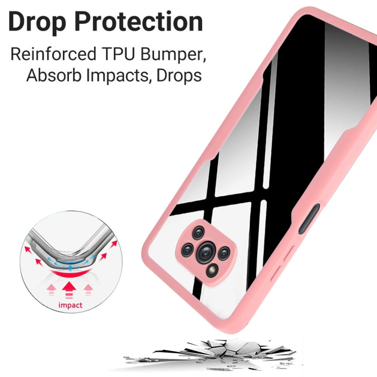 For Xiaomi Poco X3 NFC / X3 Acrylic + TPU 360 Degrees Full Coverage Shockproof Phone Case