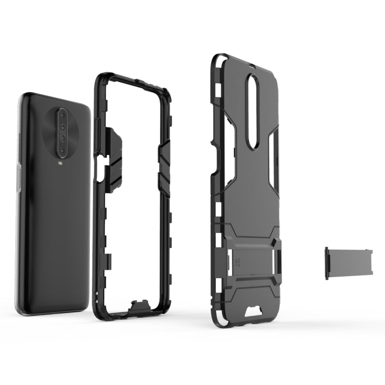For Xiaomi Redmi K30 Shockproof PC + TPU Protective Case with Invisible Holder