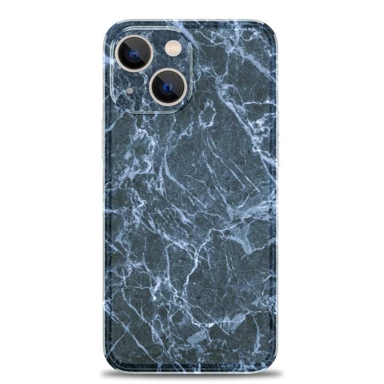 For iPhone 13 Glossy Marble Stripe Straight Edge Case