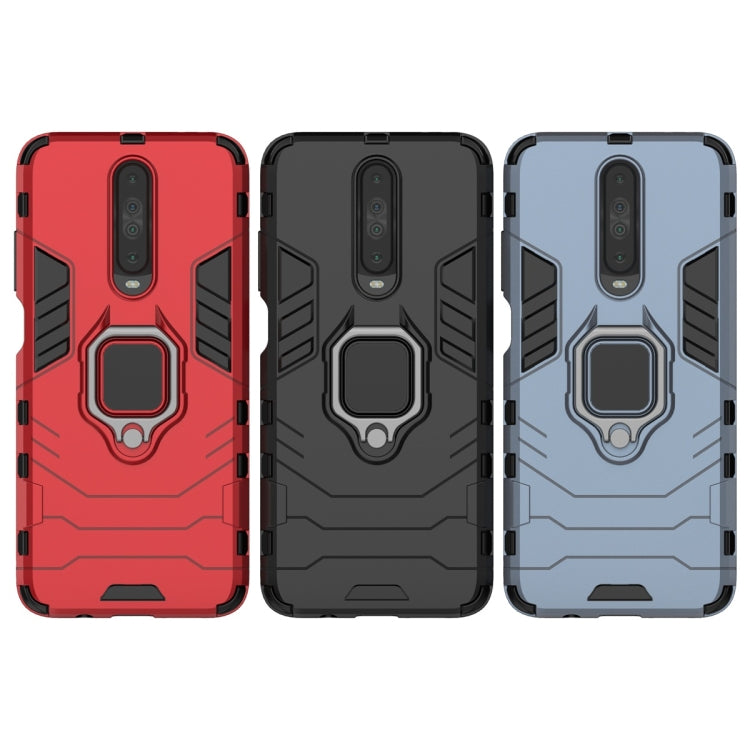 For Xiaomi Redmi K30 Shockproof PC + TPU Protective Case with Magnetic Ring Holder