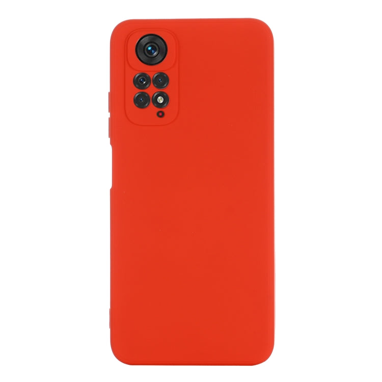 For Xiaomi Redmi Note 11S / Note 11 4G Pure Color Liquid Silicone Shockproof Full Coverage Phone Case