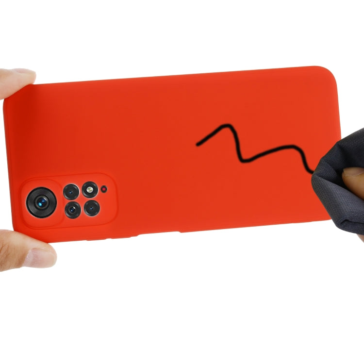 For Xiaomi Redmi Note 11S / Note 11 4G Pure Color Liquid Silicone Shockproof Full Coverage Phone Case