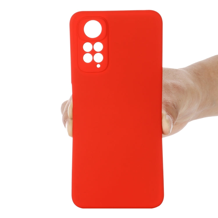 For Xiaomi Redmi Note 11S / Note 11 4G Pure Color Liquid Silicone Shockproof Full Coverage Phone Case