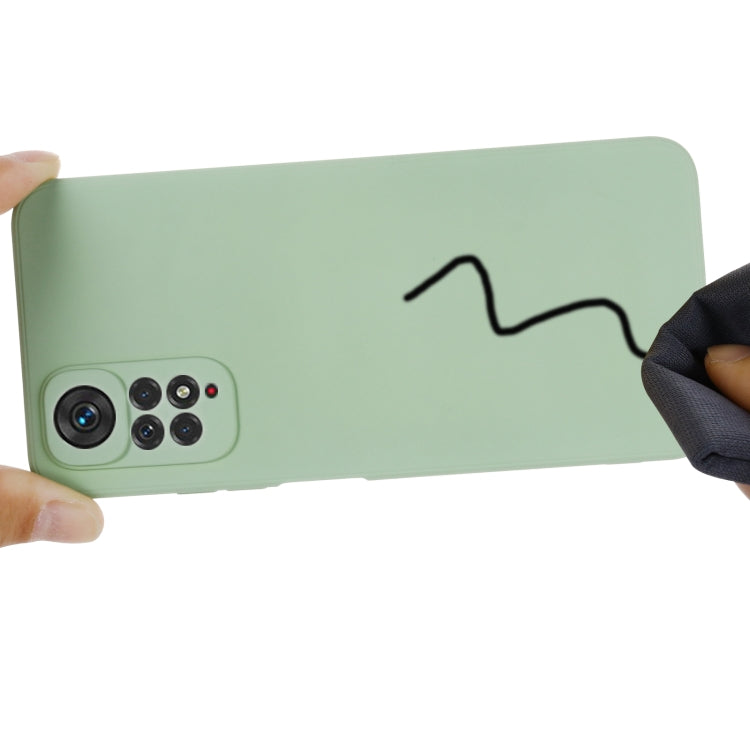For Xiaomi Redmi Note 11S / Note 11 4G Pure Color Liquid Silicone Shockproof Full Coverage Phone Case