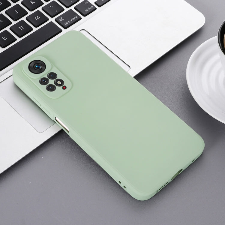 For Xiaomi Redmi Note 11S / Note 11 4G Pure Color Liquid Silicone Shockproof Full Coverage Phone Case