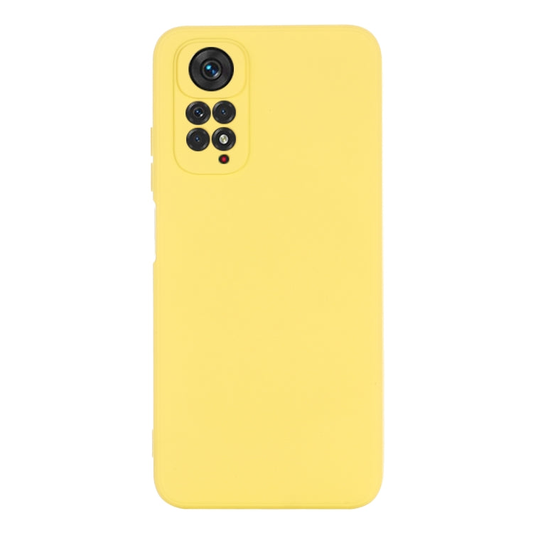 For Xiaomi Redmi Note 11S / Note 11 4G Pure Color Liquid Silicone Shockproof Full Coverage Phone Case