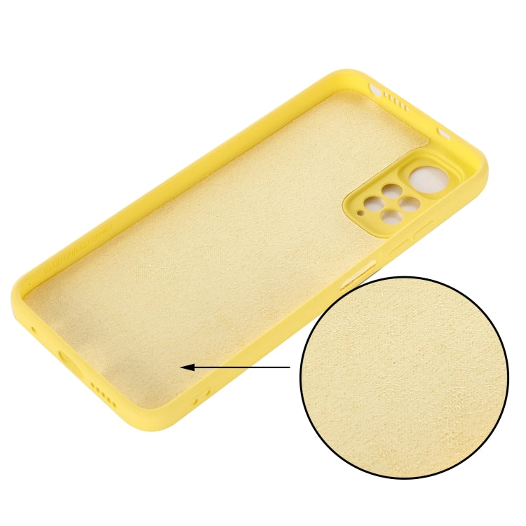 For Xiaomi Redmi Note 11S / Note 11 4G Pure Color Liquid Silicone Shockproof Full Coverage Phone Case