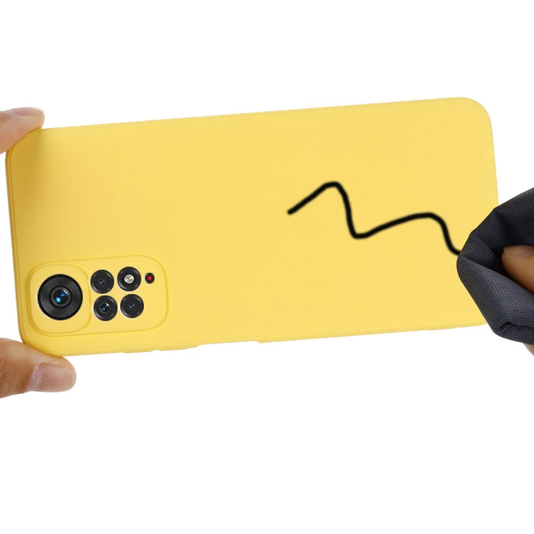 For Xiaomi Redmi Note 11S / Note 11 4G Pure Color Liquid Silicone Shockproof Full Coverage Phone Case